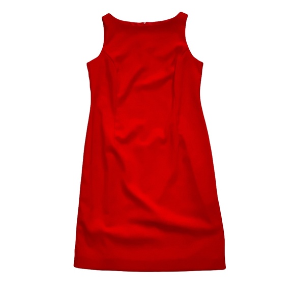 🇨🇦 Ravishing Red Sleeveless Sheath - Picture 1 of 7